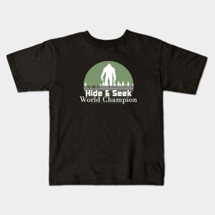 Hide & Seek Bigfoot Kids T-Shirt